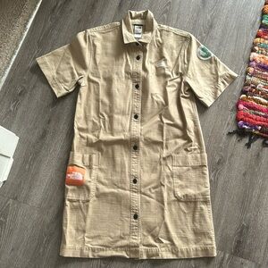 North Face Collard Patchwork Hiking Dress